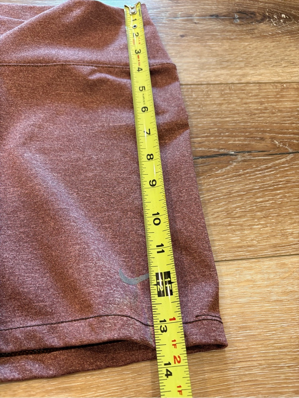 Nike Women's Maroon Stretch High-Waist Spandex- size M - Picture 4 of 7